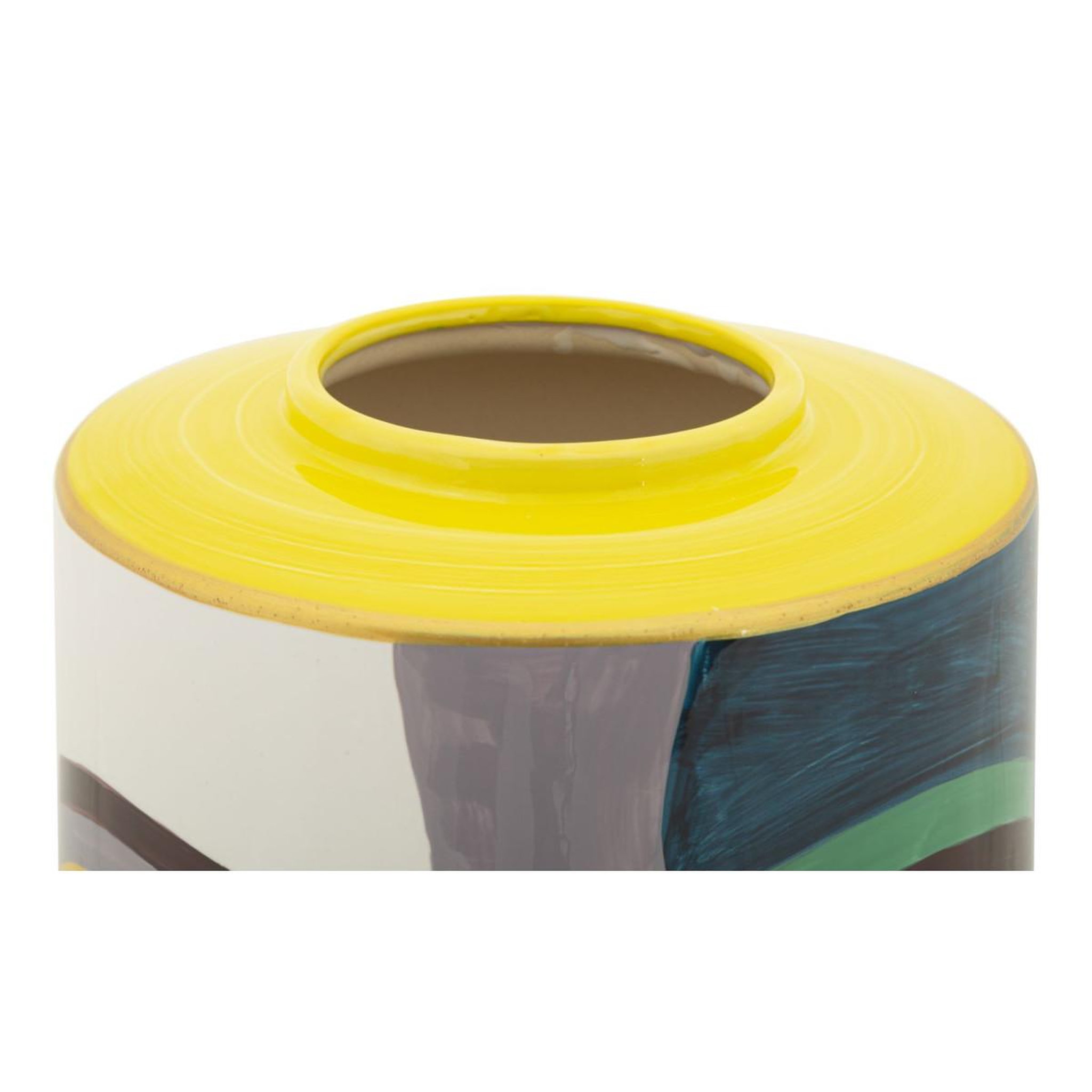 Voir la diapositive 4 : Paris Prix Vase design en céramique  piccassy  33cm multicolore