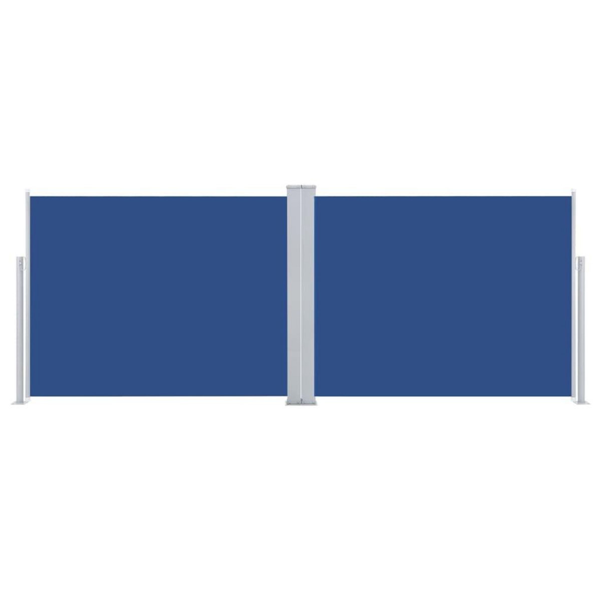 VIDAXL Auvent lateral retractable Bleu 140 x 1000 cm