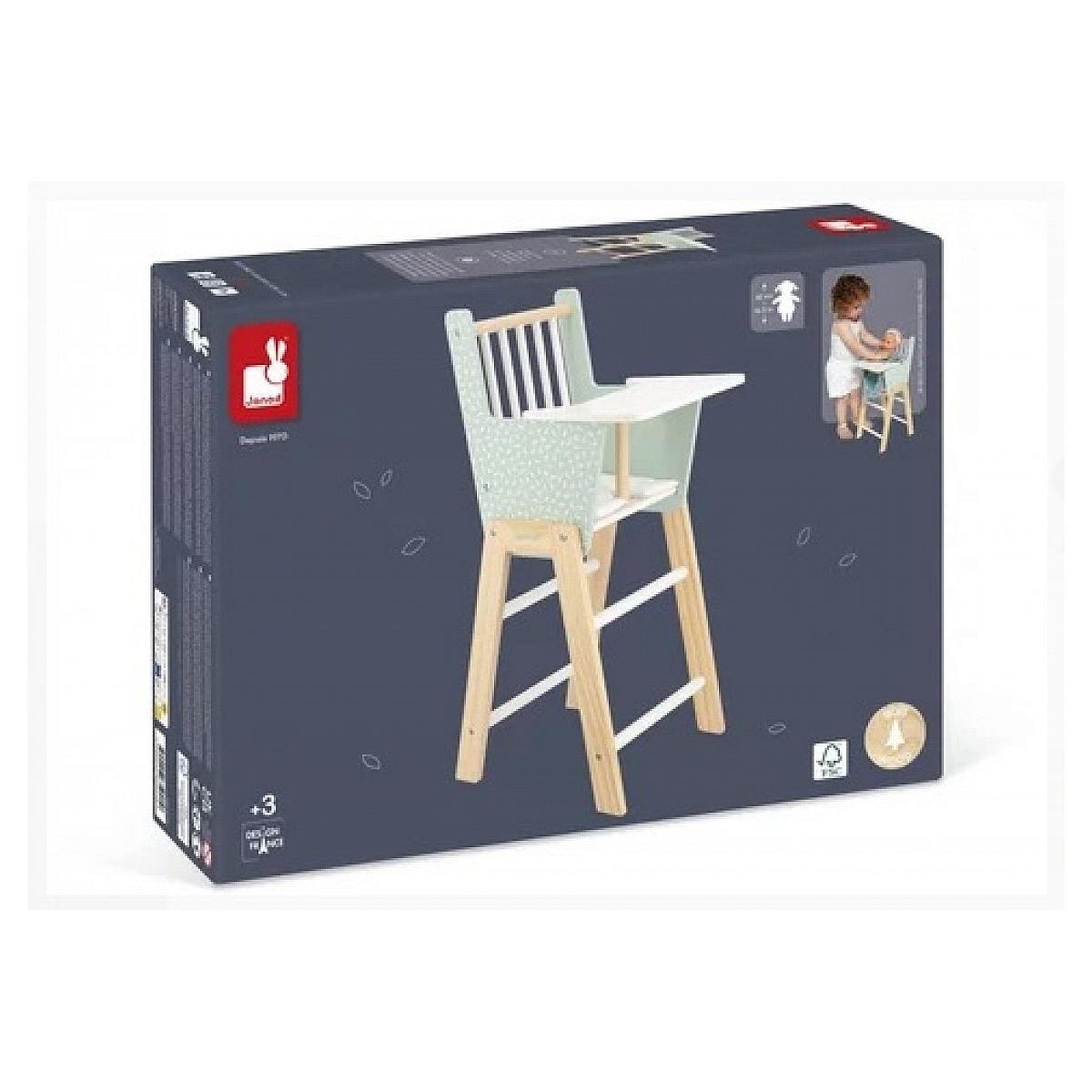 Juratoys-Janod Zen - Chaise Haute pour poupons