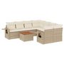 Voir la diapositive 2 : VIDAXL Salon de jardin avec coussins 9 pcs beige resine tressee