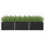 Voir la diapositive 1 : VIDAXL Lit sureleve de jardin Anthracite 240x80x45 cm Acier galvanise