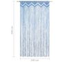 Voir la diapositive 6 : VIDAXL Rideau en macrame Bleu 140x240 cm Coton