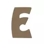 GOMILLE Lettre majuscule E en bois MDF à décorer - 8 cm