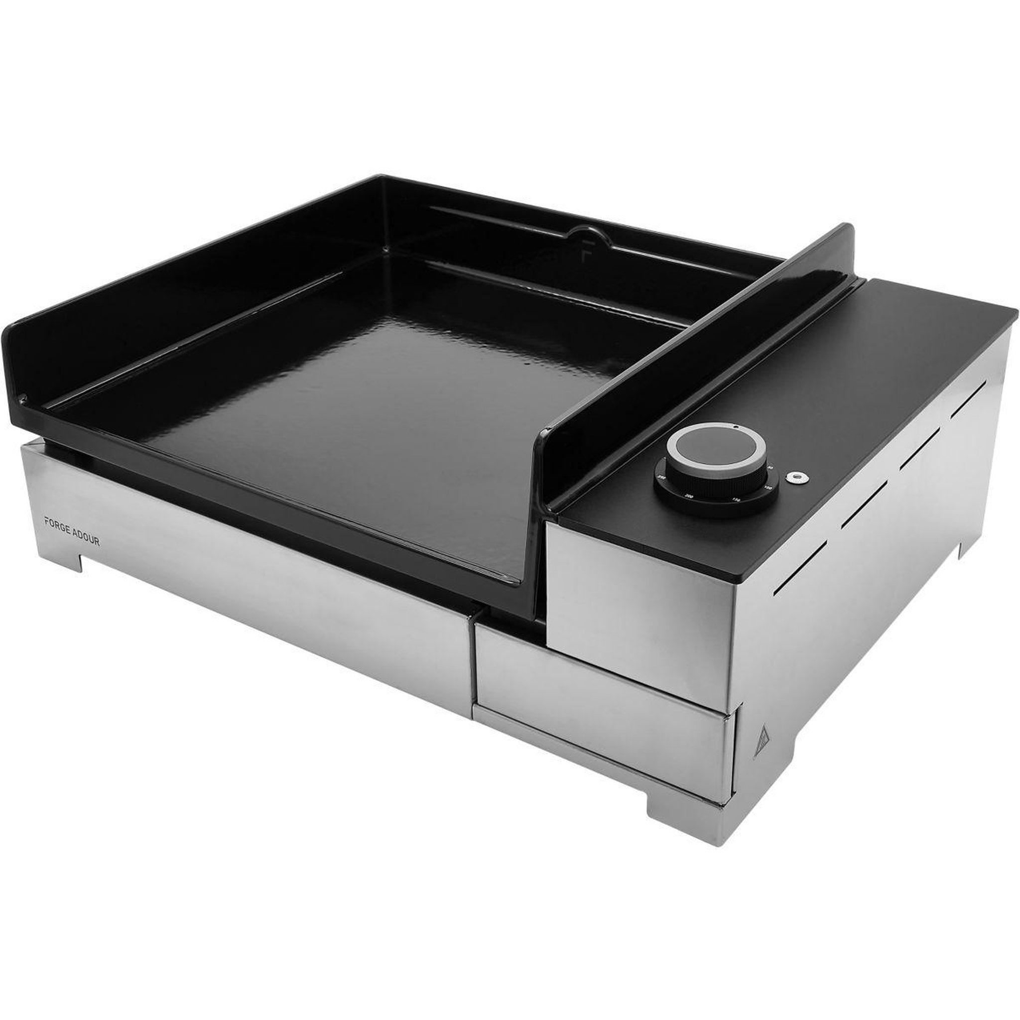 FORGE ADOUR Plancha électrique Premium E45 Inox à poser, 53x40 cm