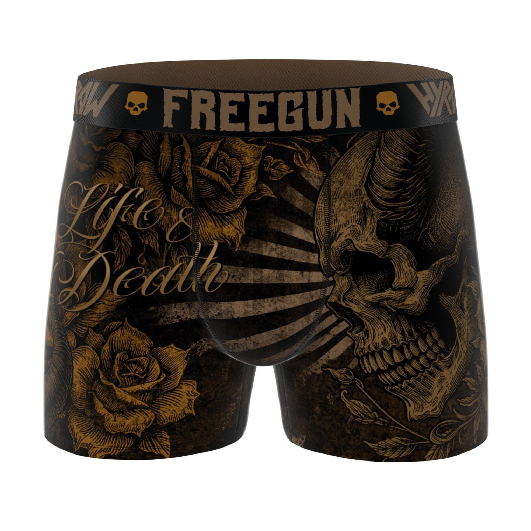 Voir la diapositive 6 : FREEGUN Lot de 4 boxers homme Hyraw