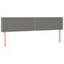 Voir la diapositive 2 : VIDAXL Tetes de lit 2 pcs Gris fonce 80x5x78/88 cm Tissu