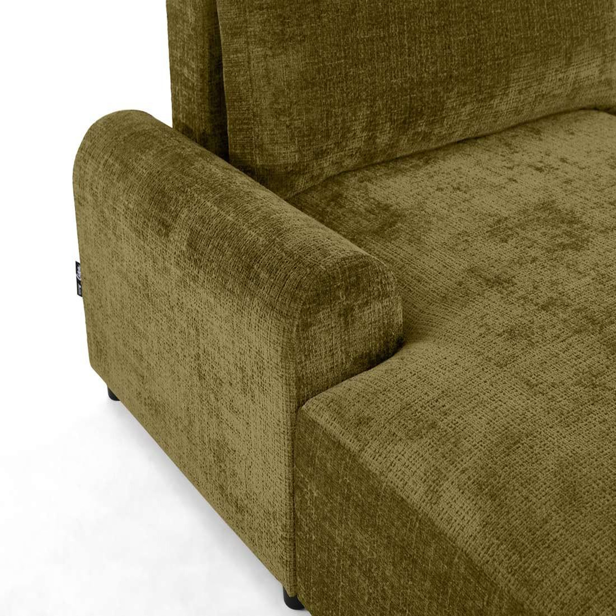 Voir la diapositive 4 : LISA DESIGN Nelly - canapé d'angle gauche 4 places convertible avec coffre en velours texturé