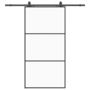 Voir la diapositive 2 : VIDAXL Porte coulissante kit de quincaillerie noir 102x205cm verre ESG