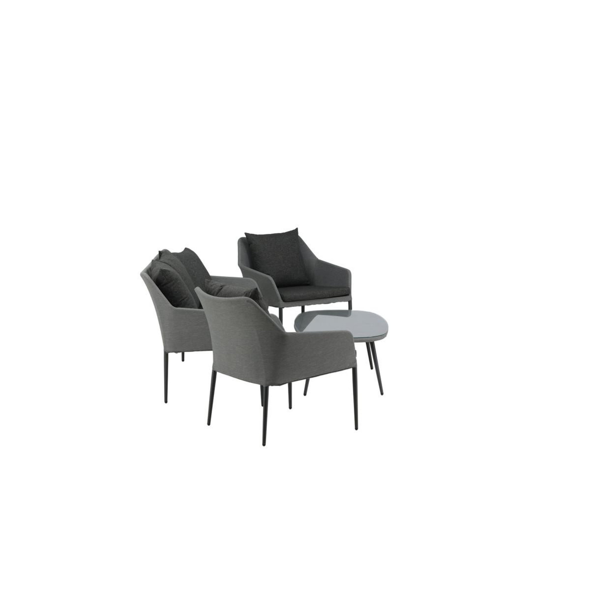 Voir la diapositive 4 : Paris Prix Salon de jardin  spoga  151cm gris & noir