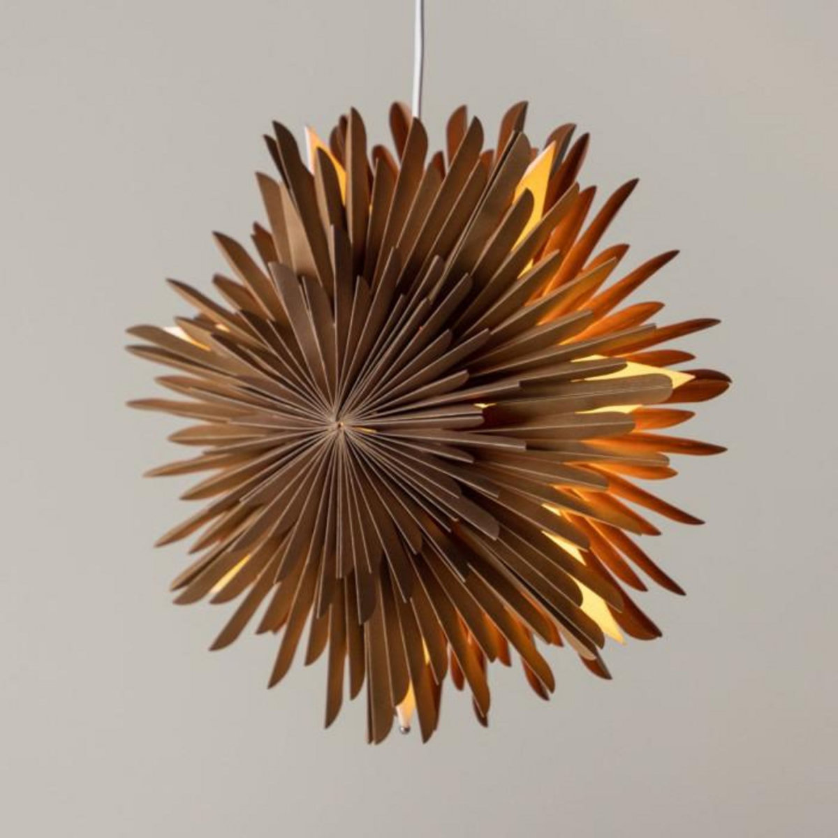 Paris Prix Lampe Suspension Design  Selen  35cm Marron Clair