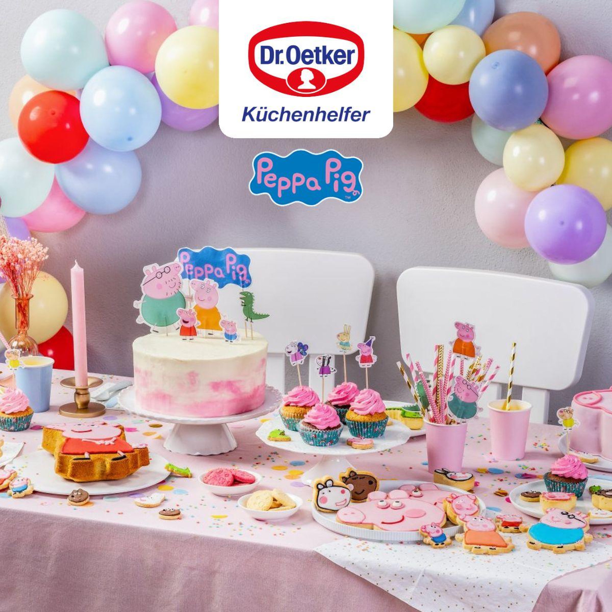 Voir la diapositive 5 : DR.OETKER Moule mini cakes silicone 29 x 17,5 cm dr. Oetker peppa pig
