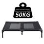 Voir la diapositive 6 : PAWHUT Lit sur pieds pour chien chat lit de camp animal lit surélevé Oxford textilène micro-perforé dim. 92L x 76l x 18H cm noir