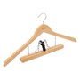 Voir la diapositive 1 : FIVE Cintre en Bois  Costume  44cm Naturel