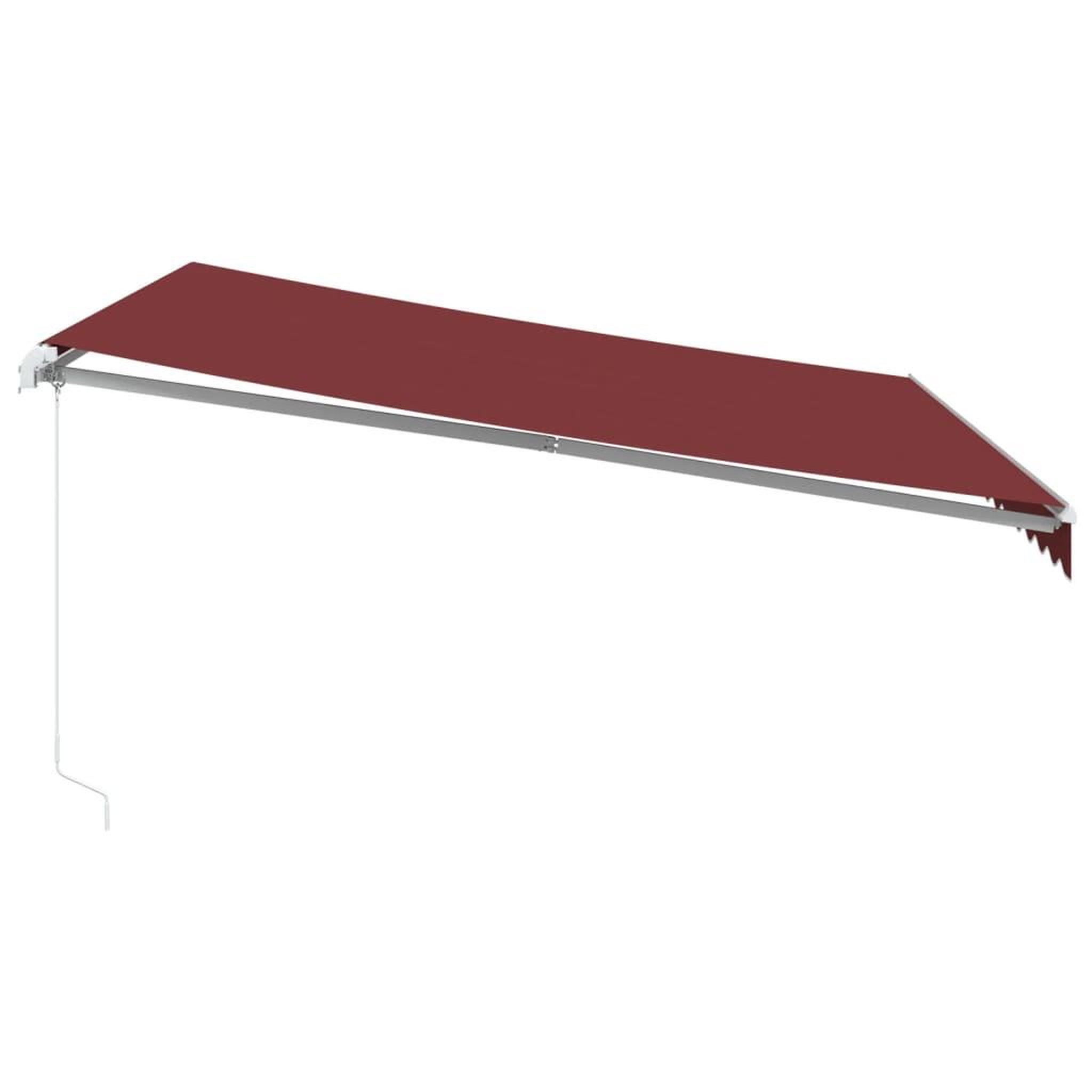 Voir la diapositive 5 : VIDAXL Auvent manuel retractable avec LED bordeaux 400x300 cm