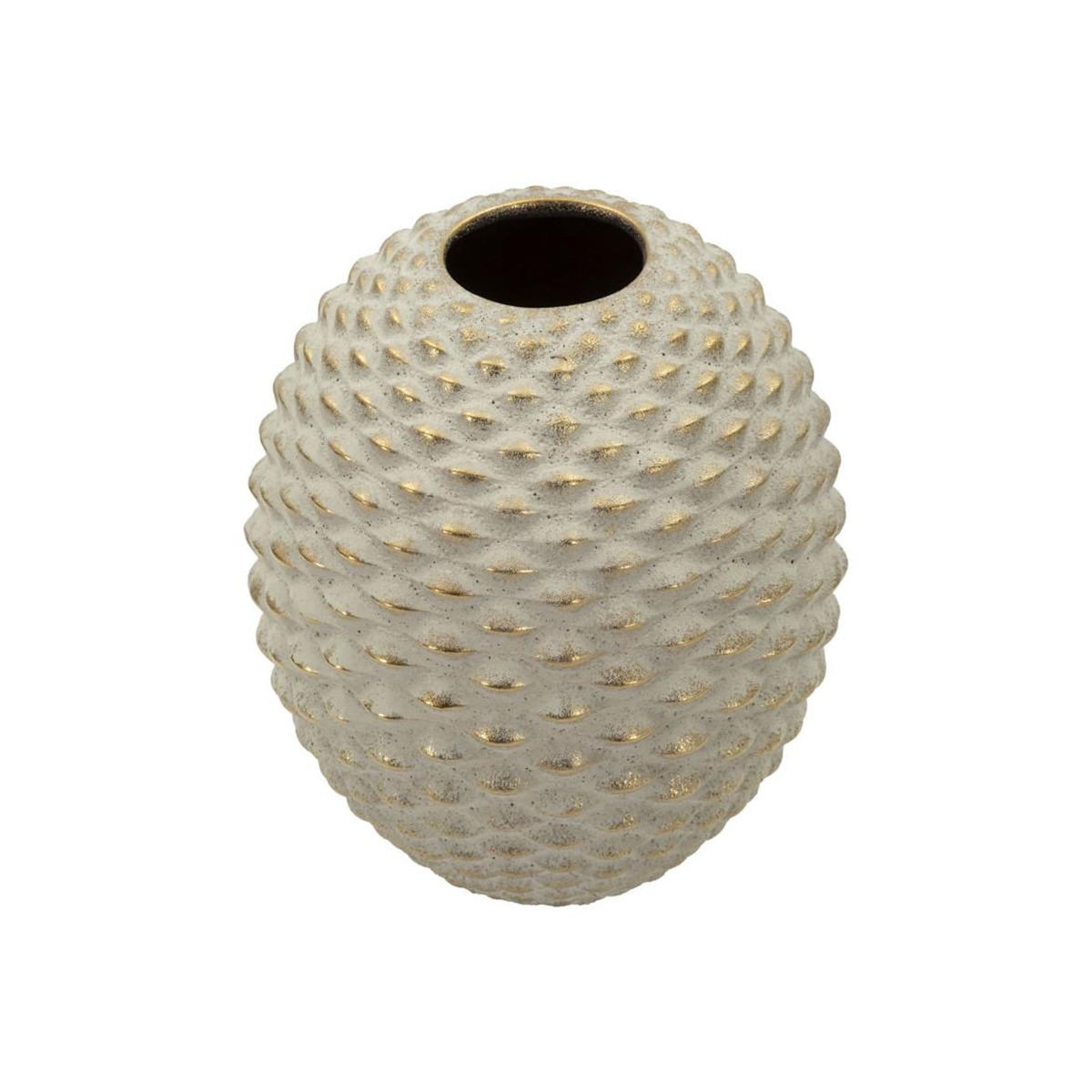 Paris Prix Vase Design en Céramique  Pepipas  28cm Gris & Or