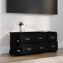 Voir la diapositive 3 : VIDAXL Meuble TV noir 100x35,5x45 cm bois d'ingenierie