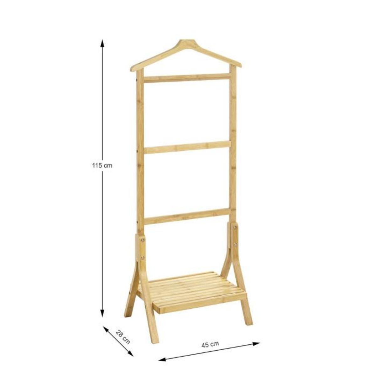 Paris Prix Valet de Chambre en Bambou  Lia  115cm Naturel