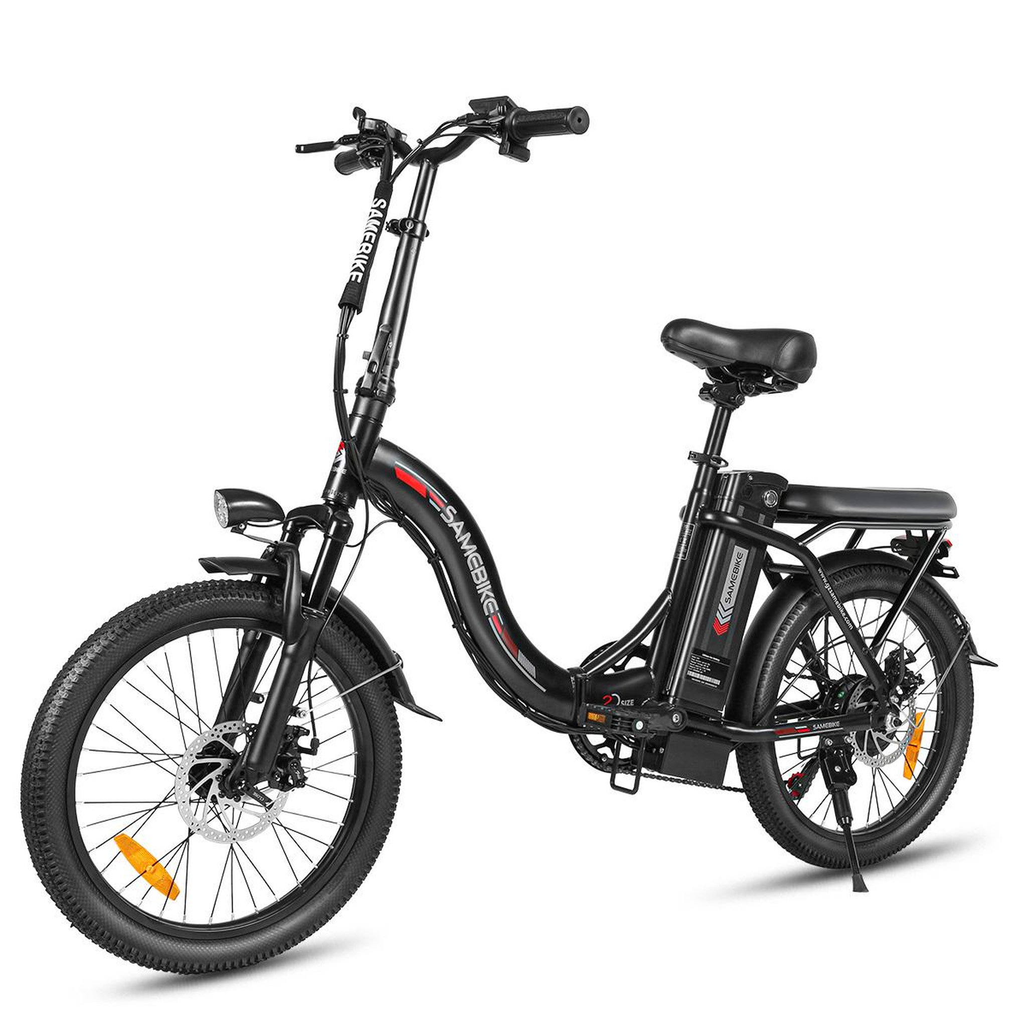 SAMEBIKE Vélo électrique pliant de ville SAMEBIKE CY20. Coloris disponibles : Vert, Blanc, Bleu, Noir