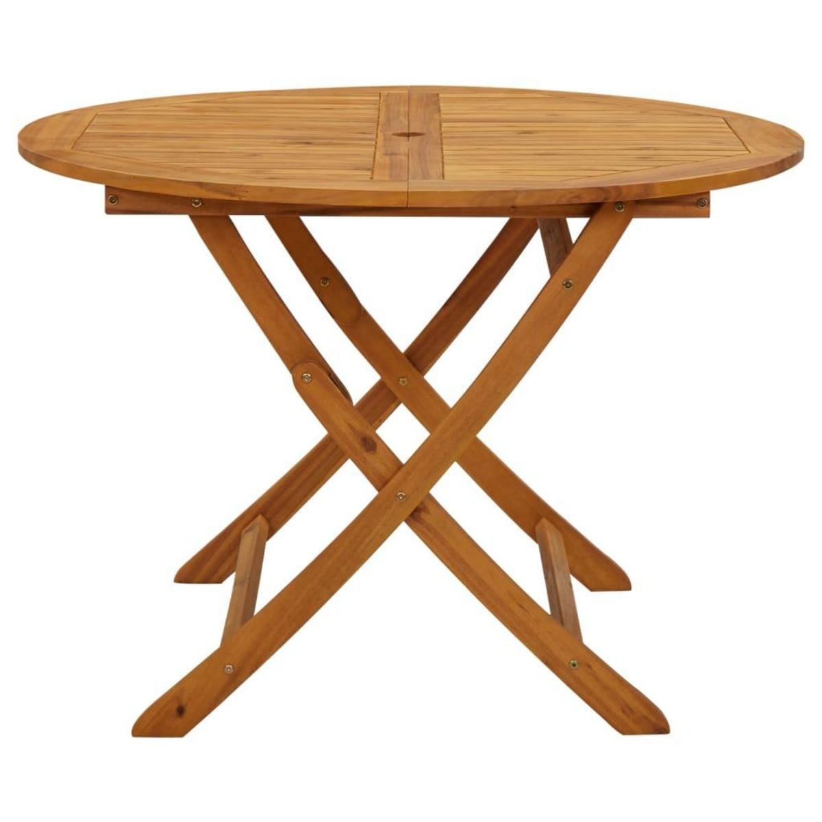 VIDAXL Table pliable de jardin 110 cm Bois d'acacia massif