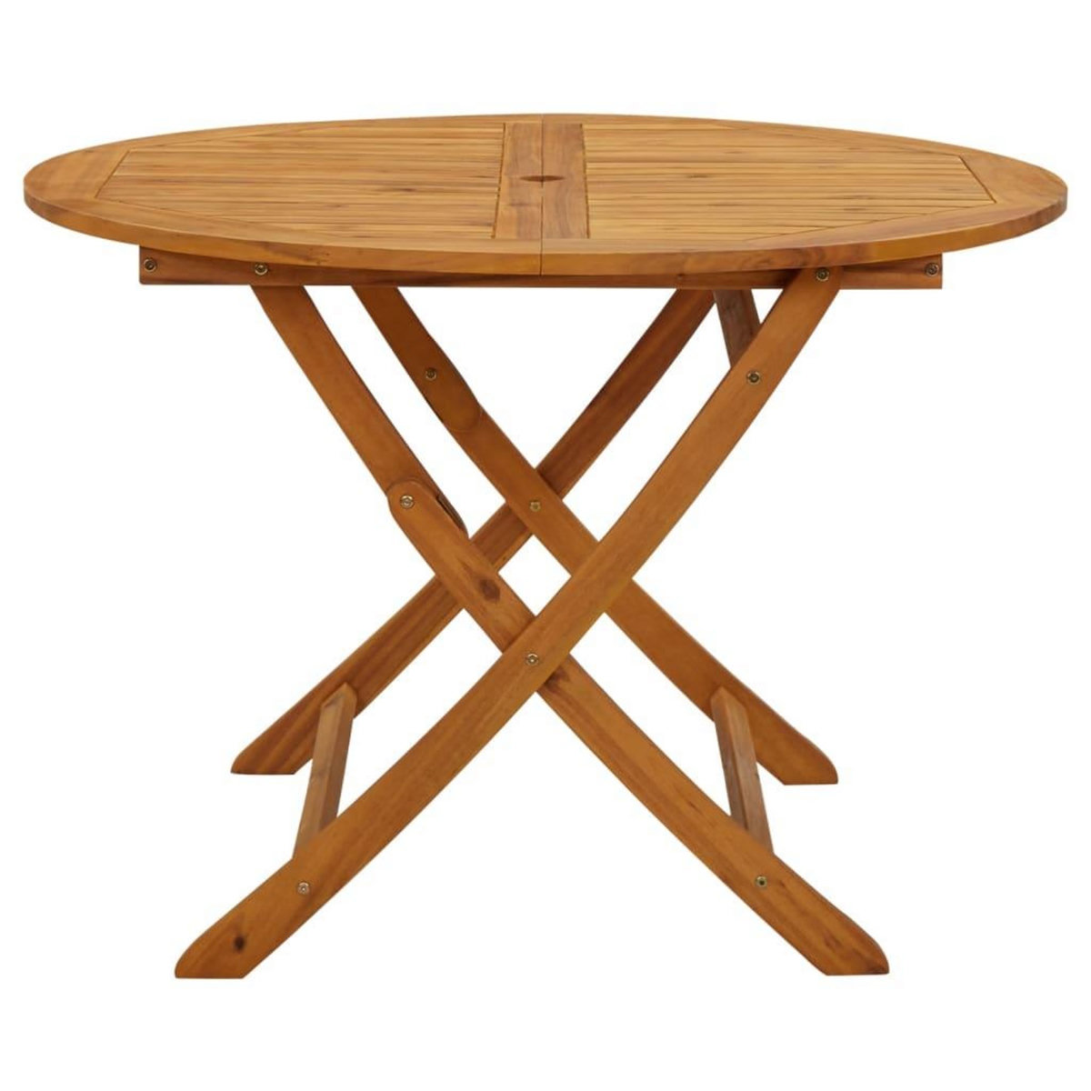 VIDAXL Table pliable de jardin 110 cm Bois d'acacia massif
