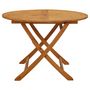 Voir la diapositive 3 : VIDAXL Table pliable de jardin 110 cm Bois d'acacia massif