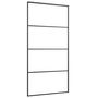 Voir la diapositive 3 : VIDAXL Porte coulissante Verre ESG depoli aluminium 102,5x205 cm Noir