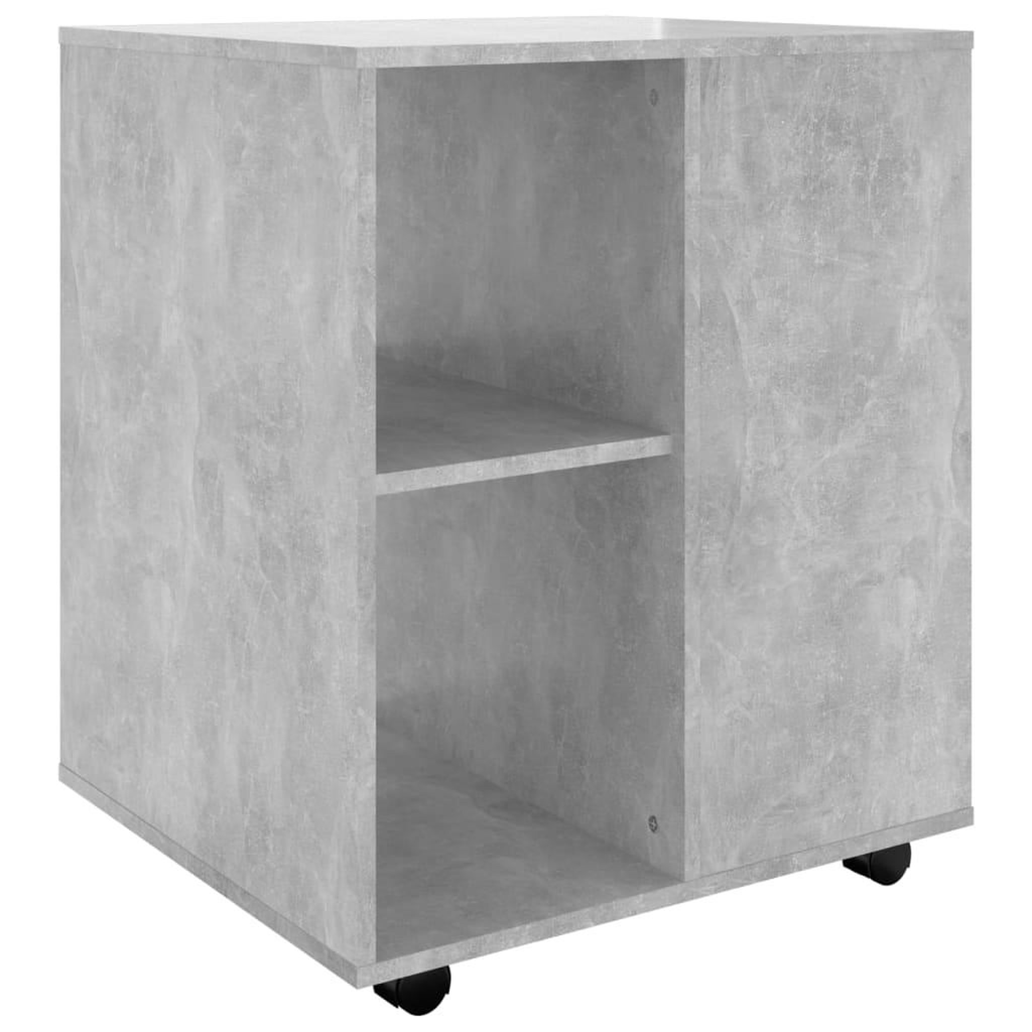 Voir la diapositive 2 : VIDAXL Armoire a roulettes Gris beton 60x53x72 cm Bois d'ingenierie