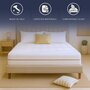 Voir la diapositive 4 : THE WHITE STONE Matelas 80x190 cm en Mousse Hypoallergénique | Hauteur 16 cm | Orthopédique & Hypoallergénique | Revêtement Anti-acariens & Antibactérien | 100 % Fabriqué en Italie