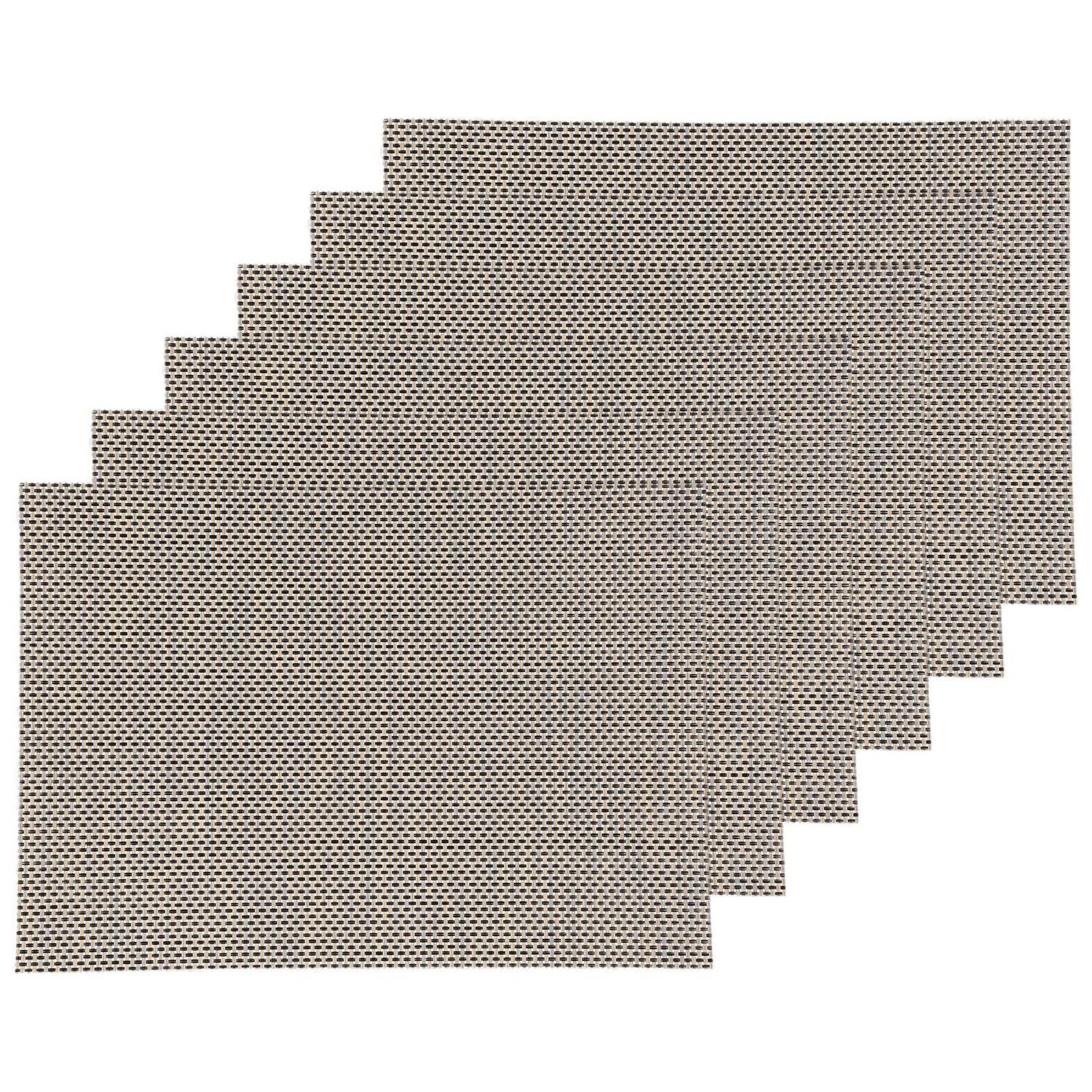 Voir la diapositive 1 : TOILINUX Lot de 6 Sets de table rectangulaire Maoli