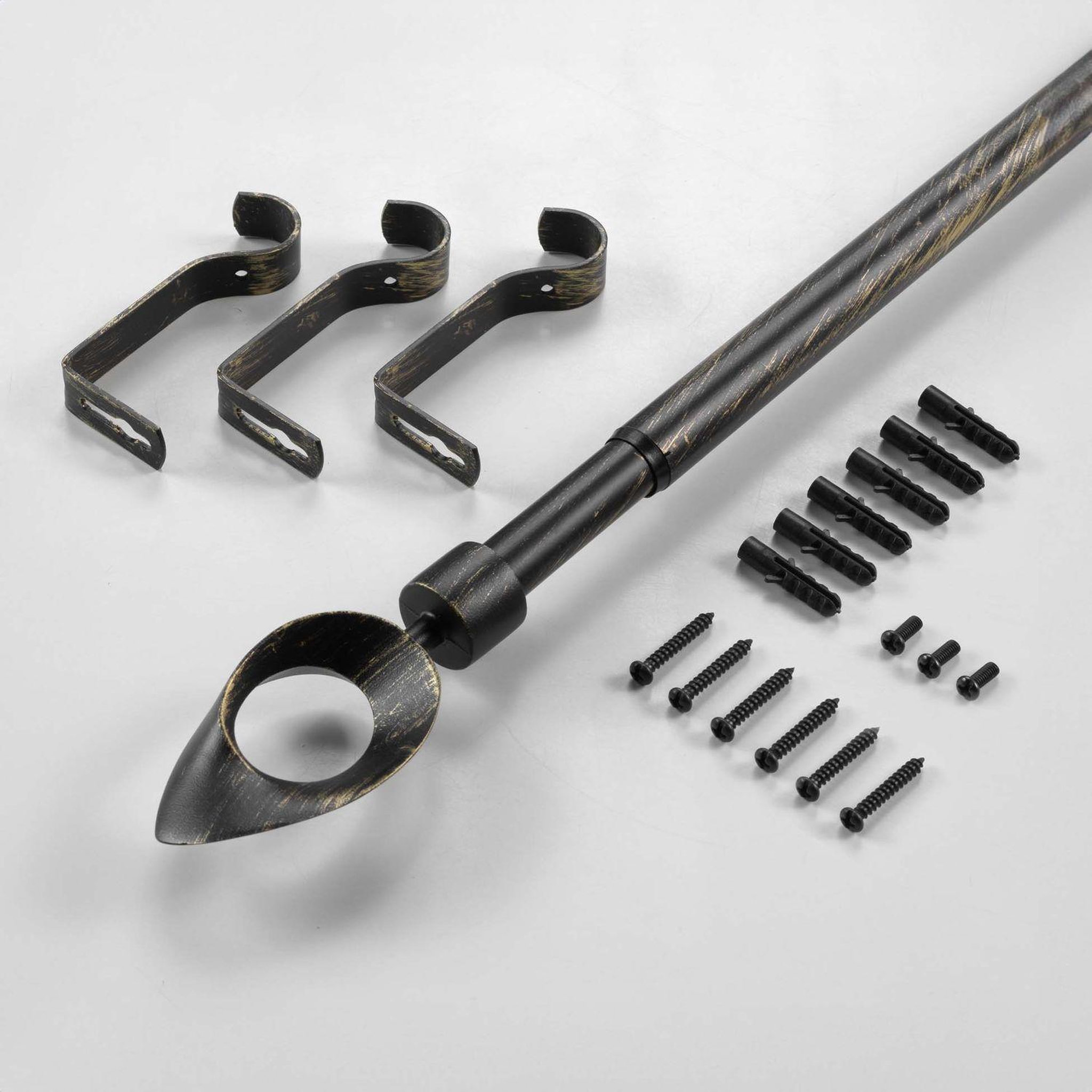 Voir la diapositive 3 : Douceur d'Intérieur Kit de tringle à rideaux extensible OVALON