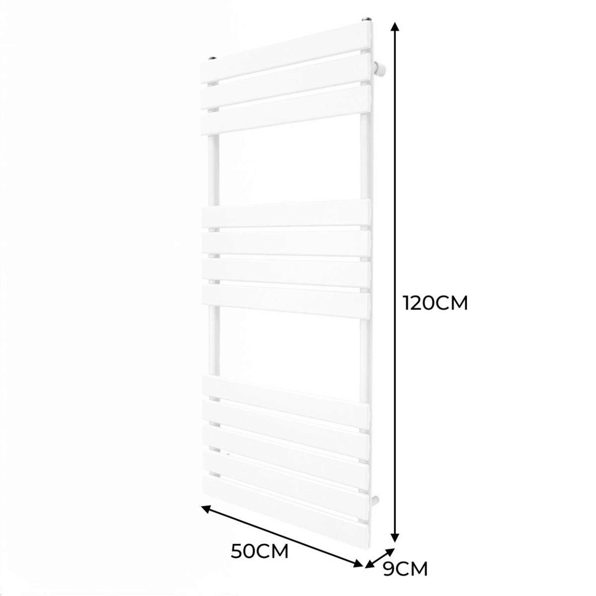 Voir la diapositive 5 : MONSTERSHOP Radiateur plat sèche-serviettes – 1200 x 500 mm