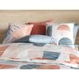 Voir la diapositive 3 : Les Ateliers du Linge Parure de housse de couette 100% coton 57fils halley