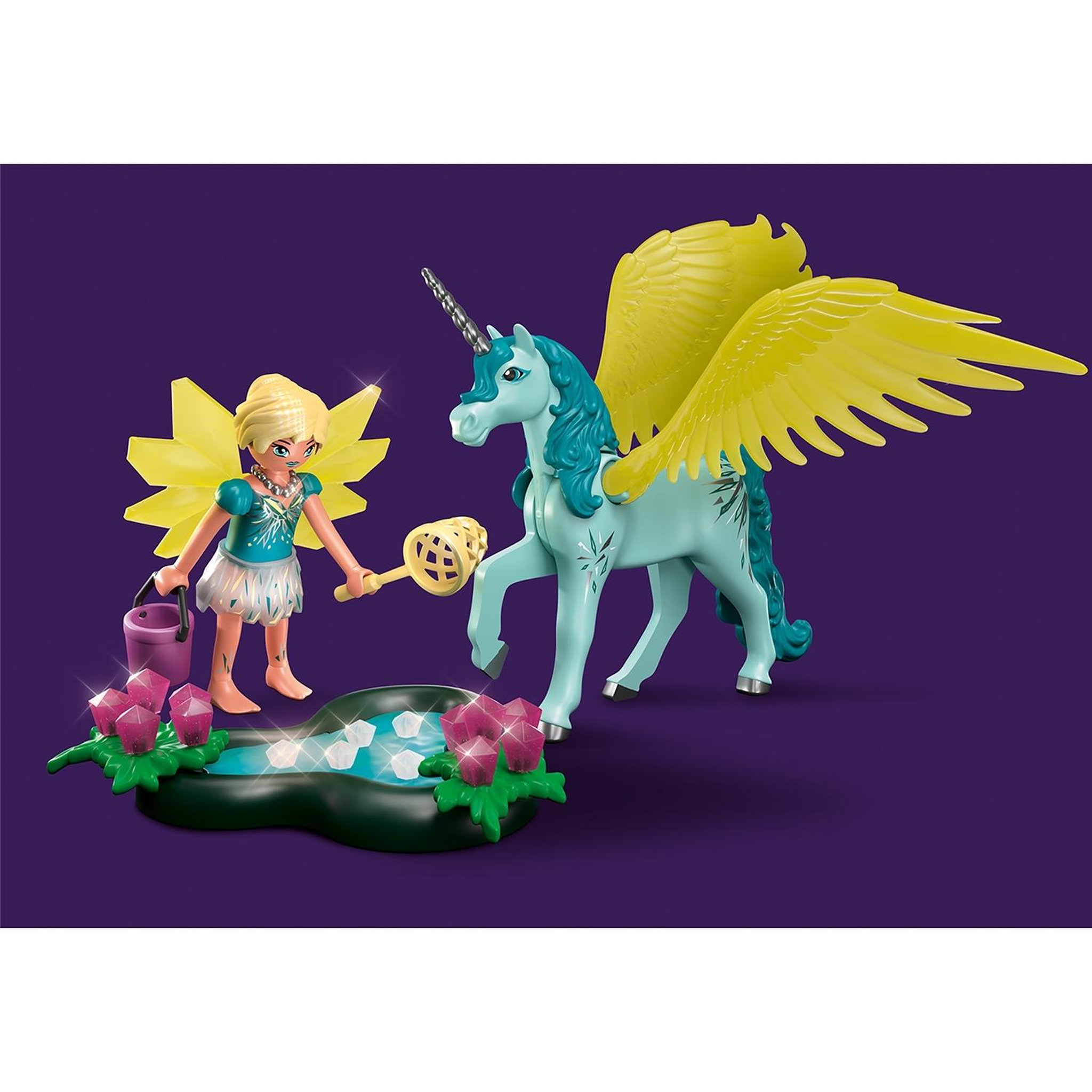 Voir la diapositive 3 : PLAYMOBIL Ayuma Crystal Fairy avec licorne