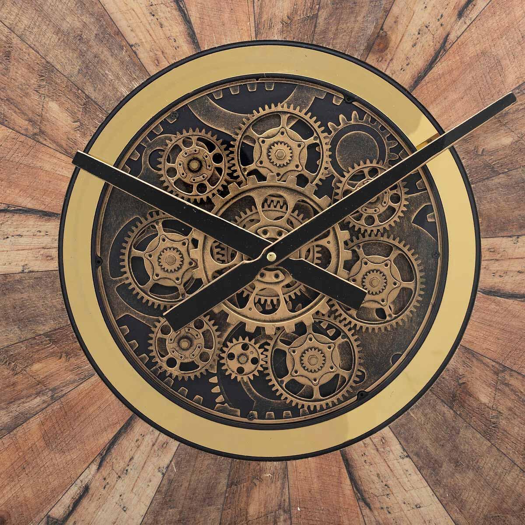 Voir la diapositive 3 : ATMOSPHERA Horloge murale mécanisme  keane  80cm marron