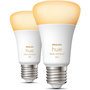Voir la diapositive 4 : Philips Ampoule LED connectée HUE White Ambiance E27 x2