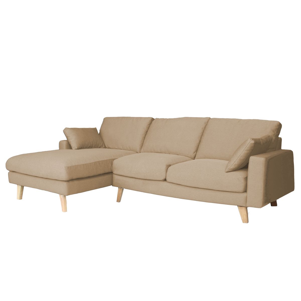 Canapé d'angle gauche fixe 5 places STEPHANE