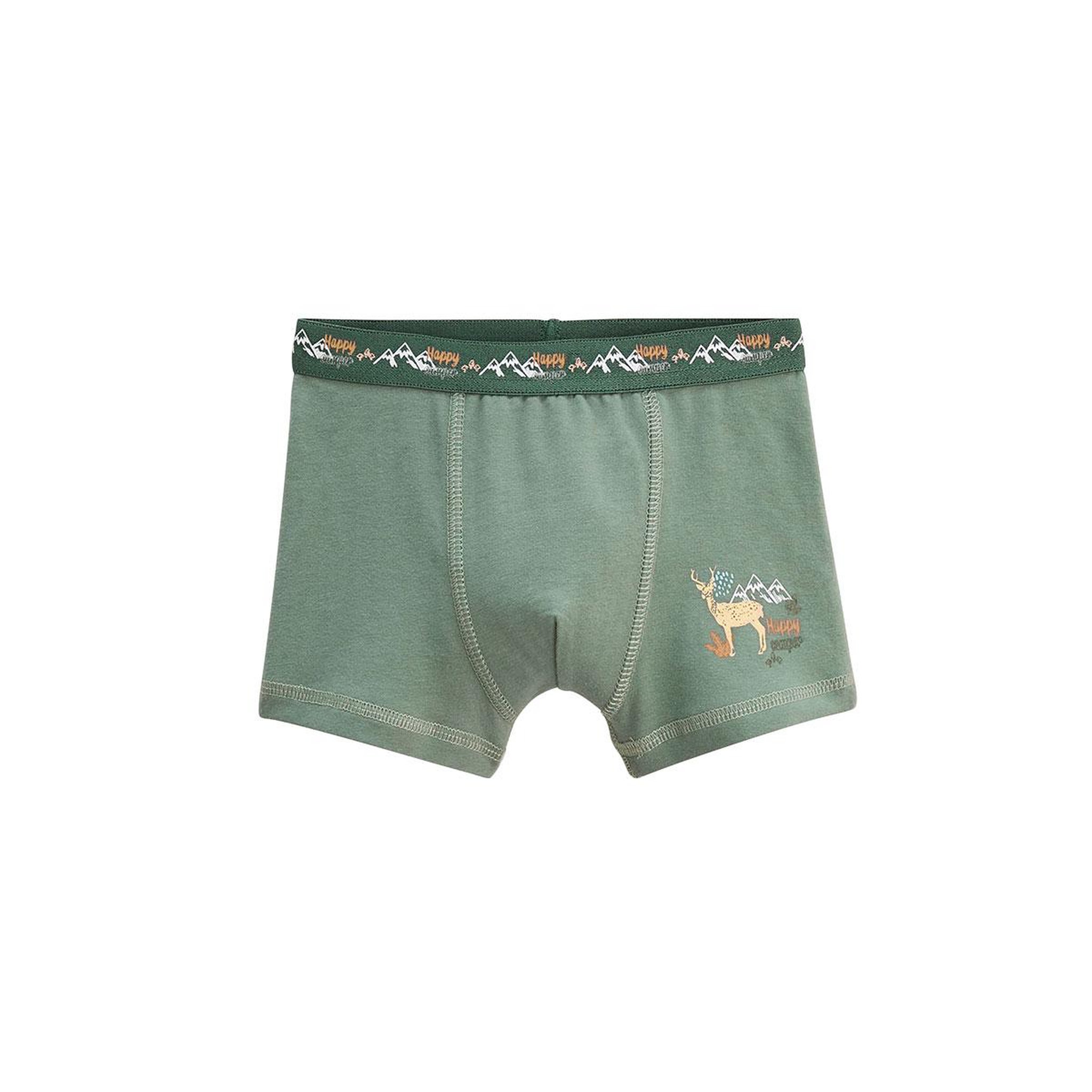 Voir la diapositive 2 : Petit Béguin Lot de 2 boxers garçon Forest