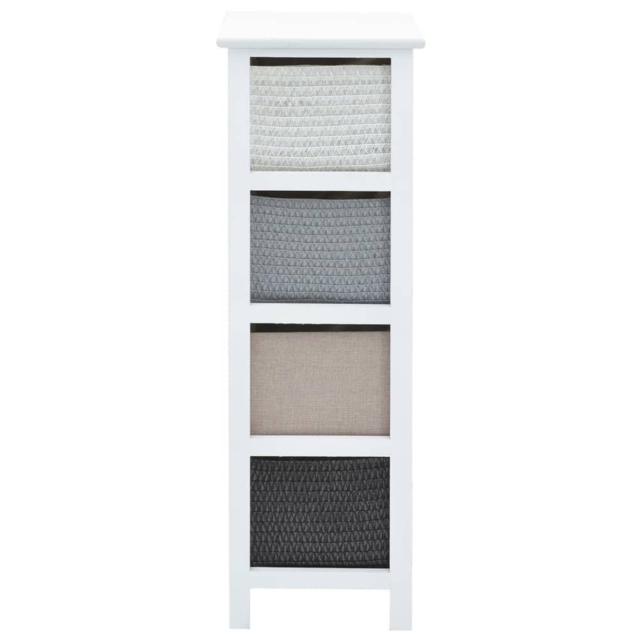 Voir la diapositive 5 : VIDAXL Armoire de rangement 4 tiroirs bois