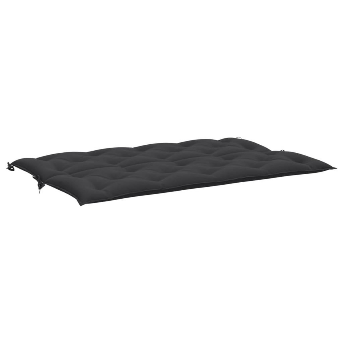 VIDAXL Coussin de banc de jardin noir 150x(50+50)x7 cm tissu oxford