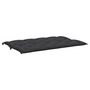 Voir la diapositive 4 : VIDAXL Coussin de banc de jardin noir 150x(50+50)x7 cm tissu oxford