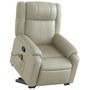 Voir la diapositive 3 : VIDAXL Fauteuil inclinable de massage Creme Similicuir