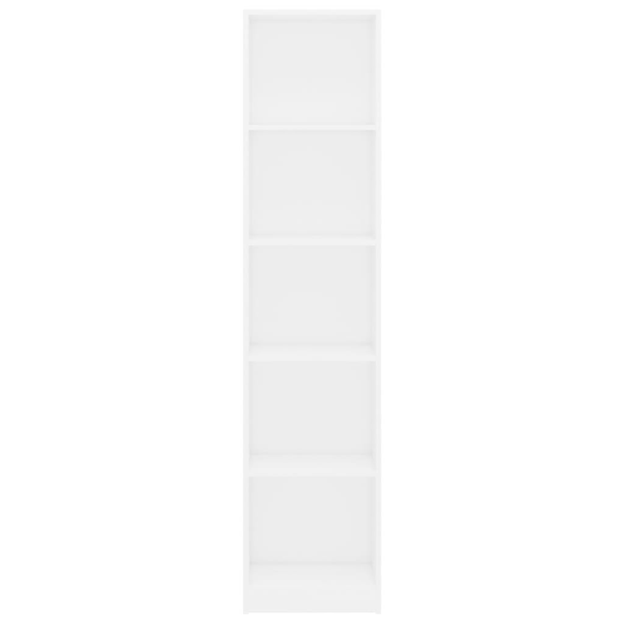 Voir la diapositive 4 : VIDAXL Bibliotheque a 5 niveaux Blanc 40x24x175 cm Bois d'ingenierie