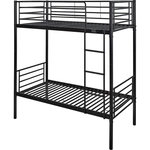 Habitat et Jardin Lit superposé  ADAM  -  90 x 190 cm - Métal - Noir