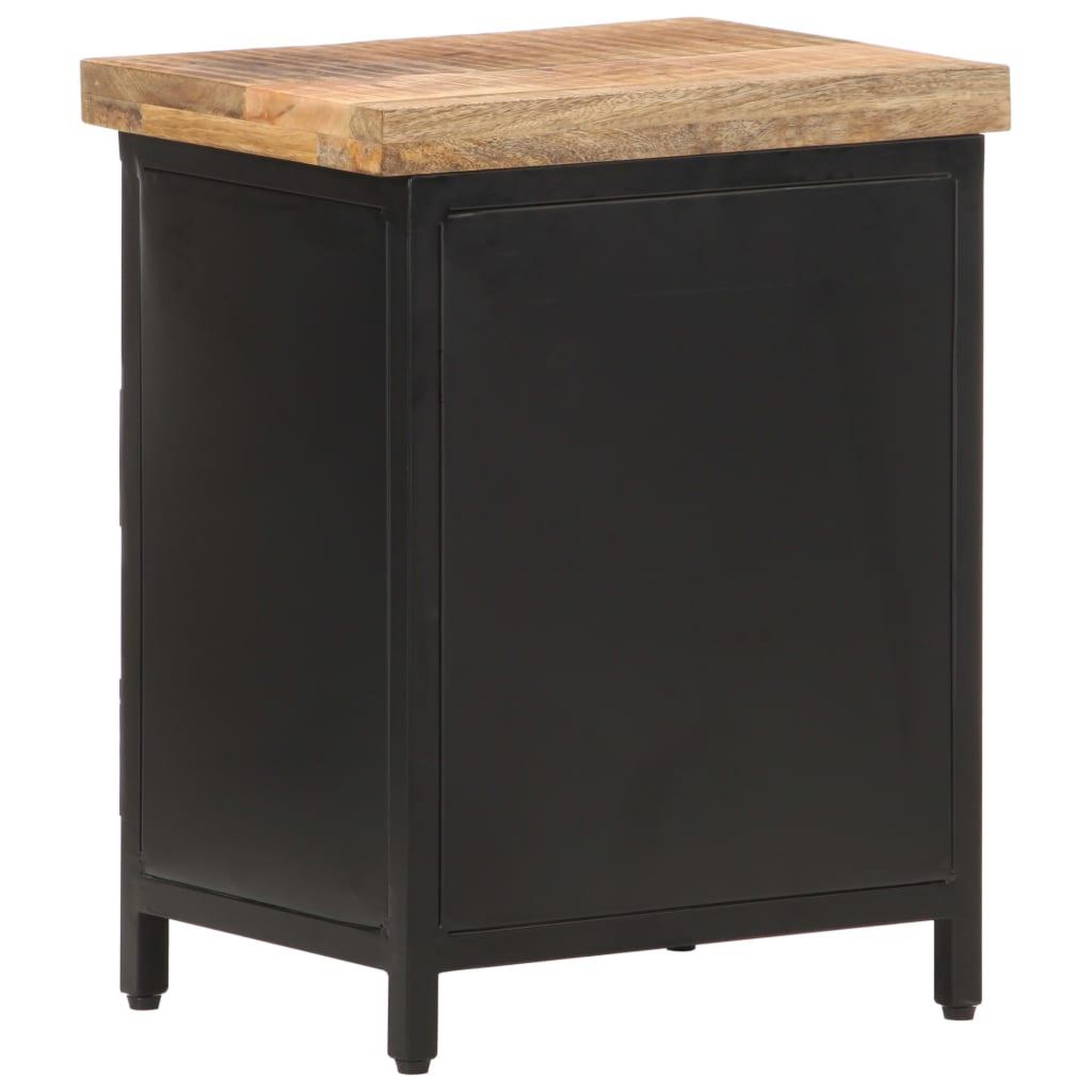 Voir la diapositive 4 : VIDAXL Table de chevet 40x30x52 cm bois de manguier brut