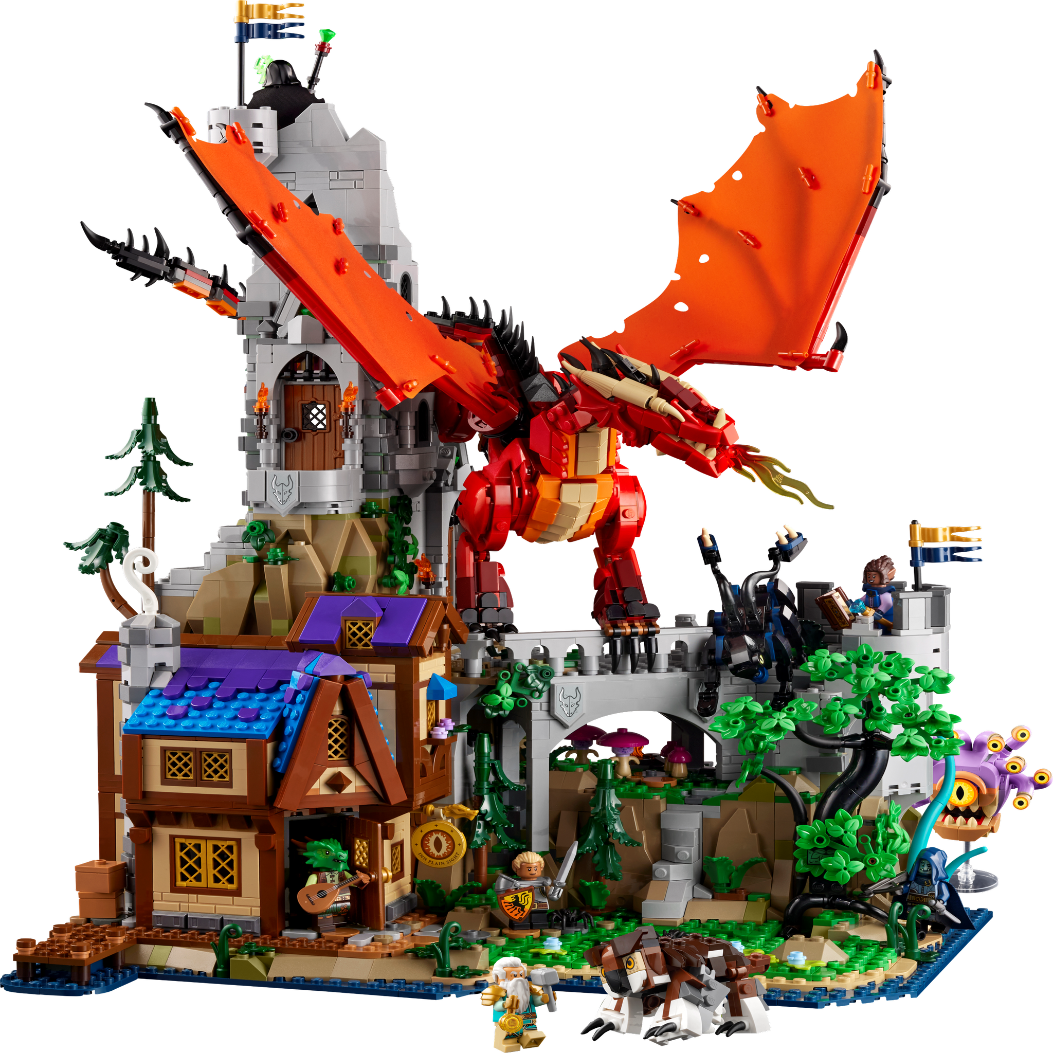 LEGO Lego ideas donjons & dragons 21348 le conte du dragon rouge
