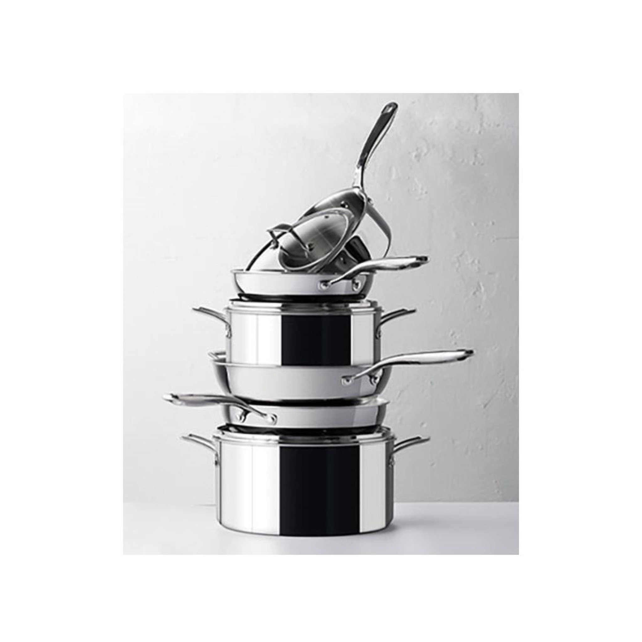 Voir la diapositive 3 : Lacor Faitout inox 20cm + couvercle verre - 60870