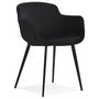 Voir la diapositive 1 : Paris Prix Fauteuil Design en Velours  Javier  80cm Noir