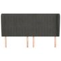 Voir la diapositive 3 : VIDAXL Tete de lit avec oreilles Gris fonce 203x23x118/128 cm Velours