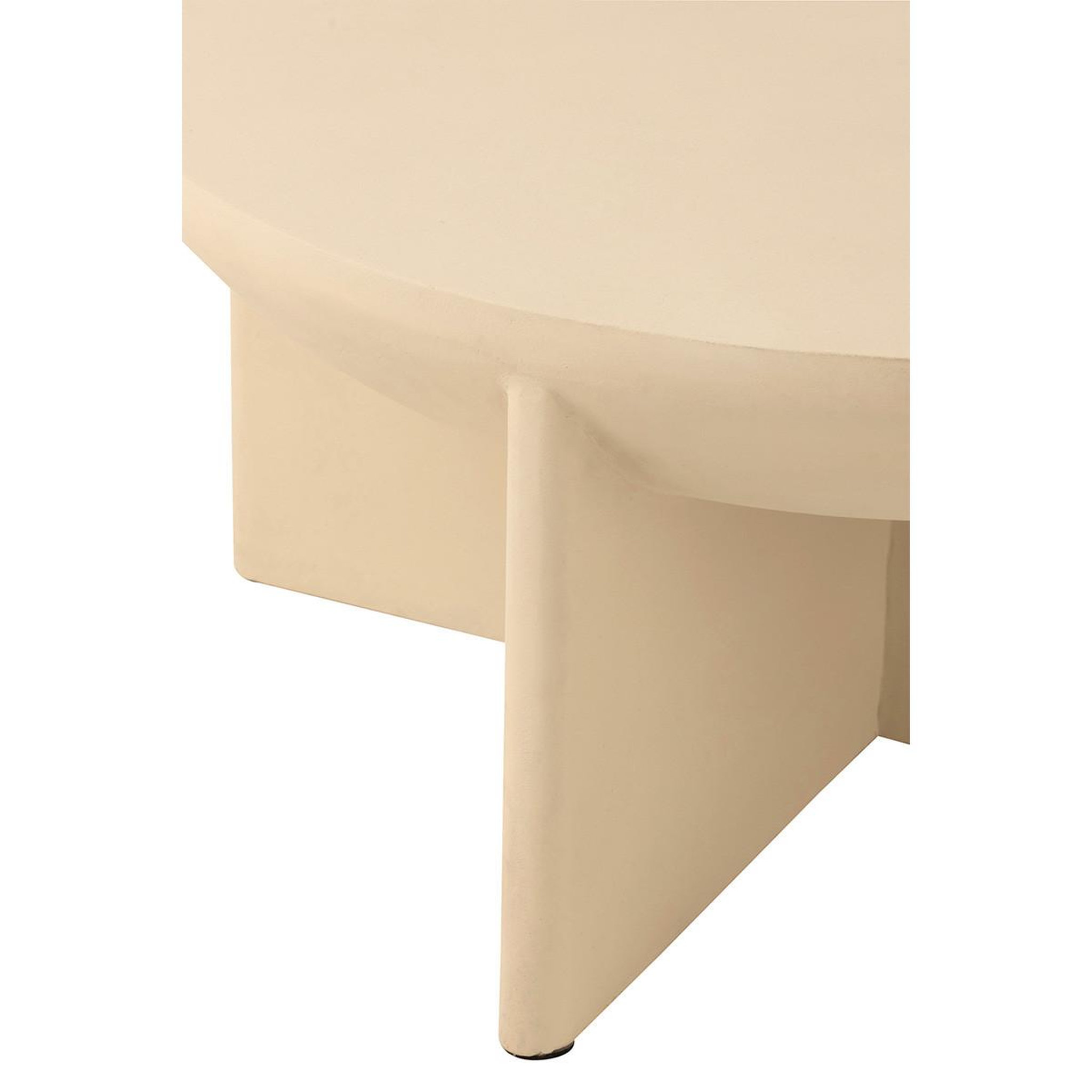 Voir la diapositive 5 : J-LINE Table basse design en bois  cave  90cm beige