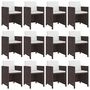 Voir la diapositive 2 : VIDAXL Ensemble a manger d'exterieur et coussins 13 pcs Resine tressee
